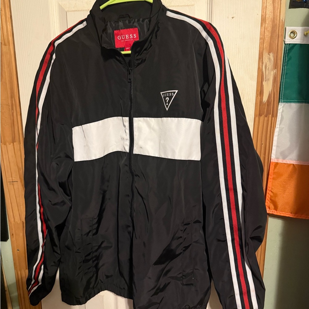 Guess Black Zip-Up Jacket